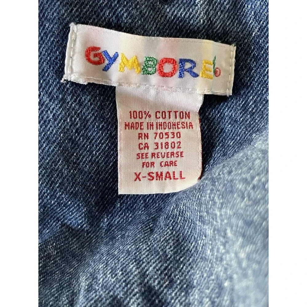 Vtg 90’s Gymboree Rainbow Tag Explore Space Overalls and Plaid Shirt Set 12-18 M